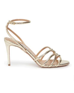 Aquazzura Moon Sandal 85 In Platino -Elegance Avenue 11370650 3