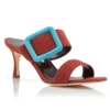 Manolo Blahnik Gable Suede Sandal In Bicolore -Elegance Avenue Manolo Blahnik Gable In Bicolore 11391694 1