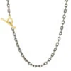 Lucia Chain With Yellow Gold Toggle -Elegance Avenue RE lucia chain SS YG 11359792